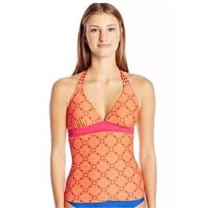 NWT Prana Tankini Top Lahari Sundial Orange XS